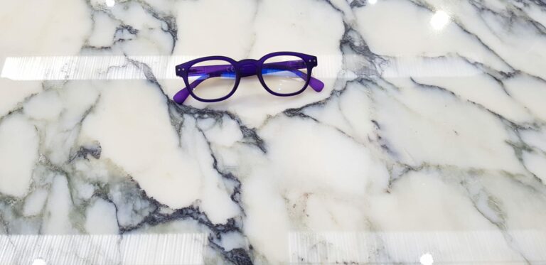 White veined marble slab